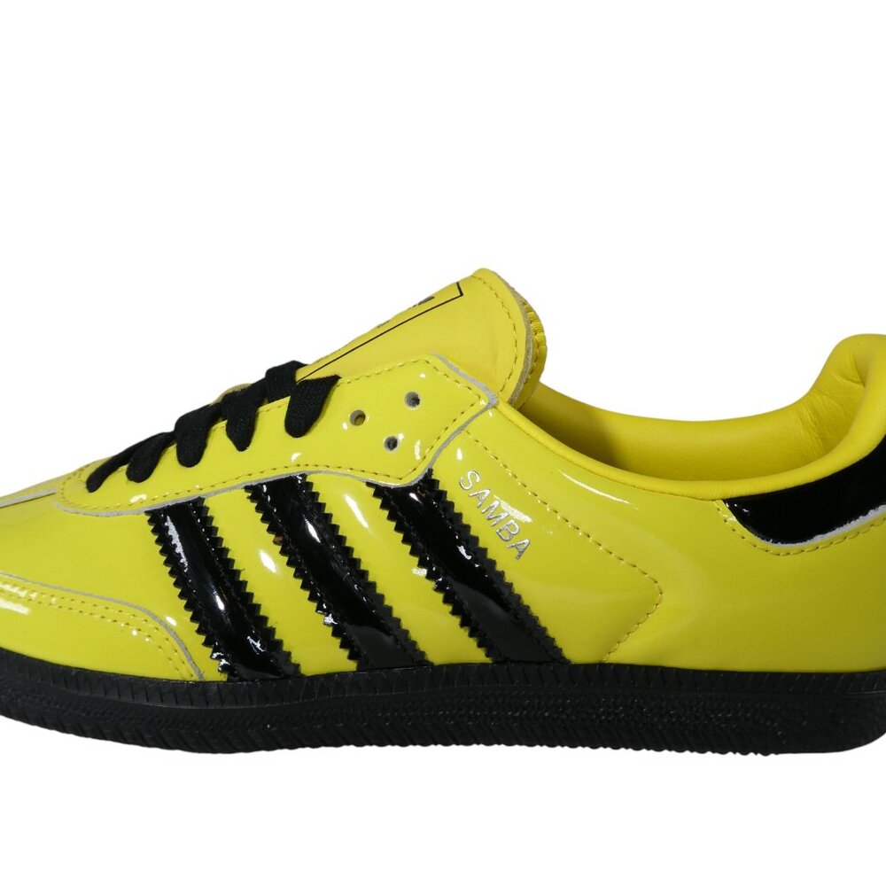 Adidas Women’s Samba JR8749 Size‎ 8.5 Yellow Black Leather Sneakers - Picture 6 of 13